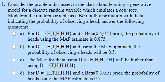 Solved 1. Consider The Problem Discussed In The Class About | Chegg.com