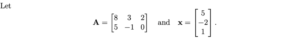 Solved Part A) Compute the matrix-vector product Ax using | Chegg.com