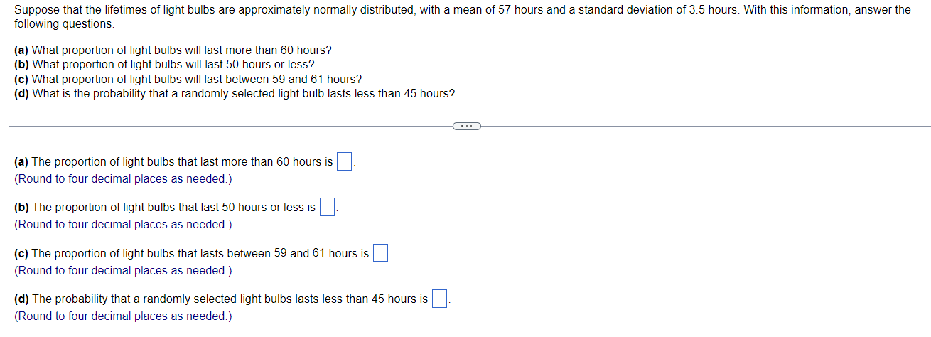 Solved Suppose that the lifetimes of light bulbs are | Chegg.com