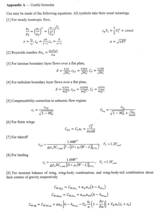 Solved Question 5 A model wing of constant chord length is | Chegg.com