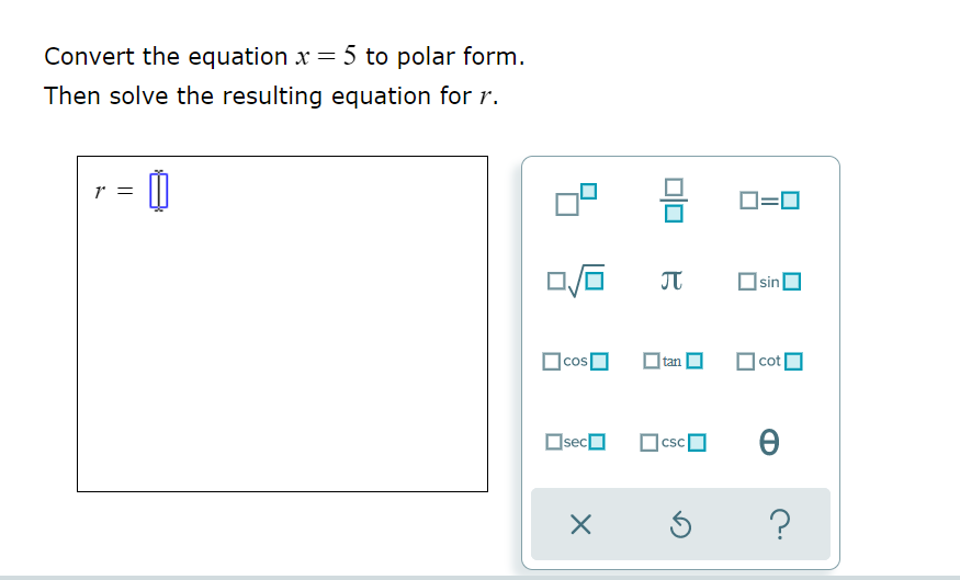 Solved Suppose A Point Has Polar Coordinates (6, 1), With | Chegg.com