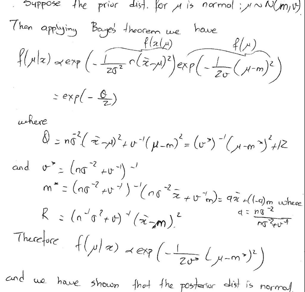 Solved Normal Mean Eur Zg For Example Suppose That X X Chegg Com