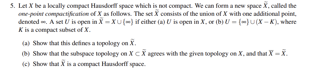 Solved Let X Be A Locally Compact Hausdorff Space Which Is 