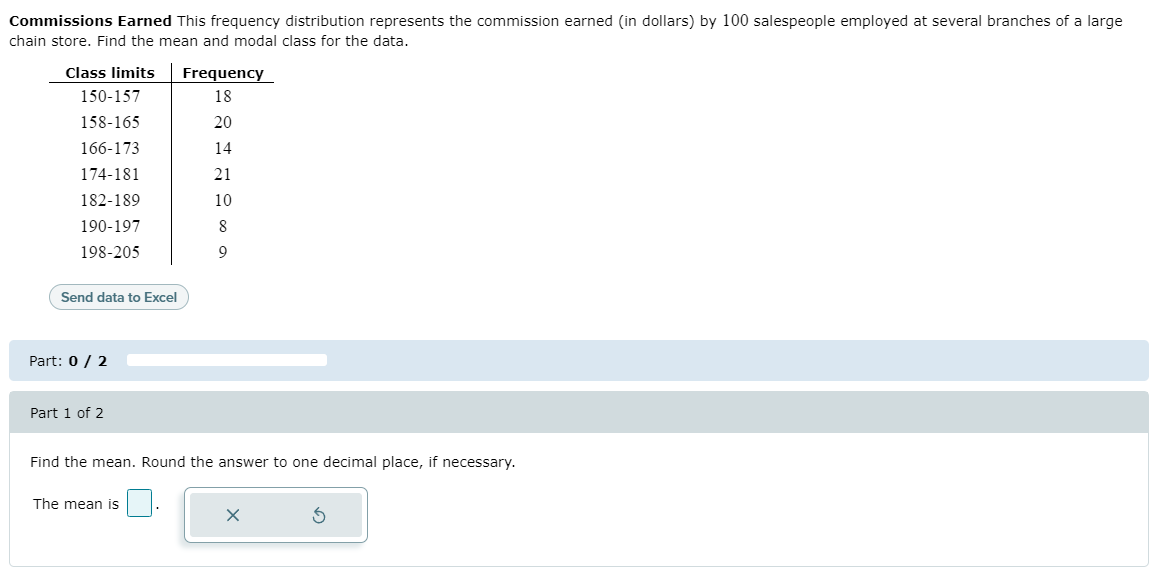 Solved Commissions Earned This frequency distribution | Chegg.com
