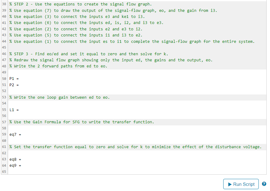 Solved Signal Flow Graph with Electricals My Solutions | Chegg.com
