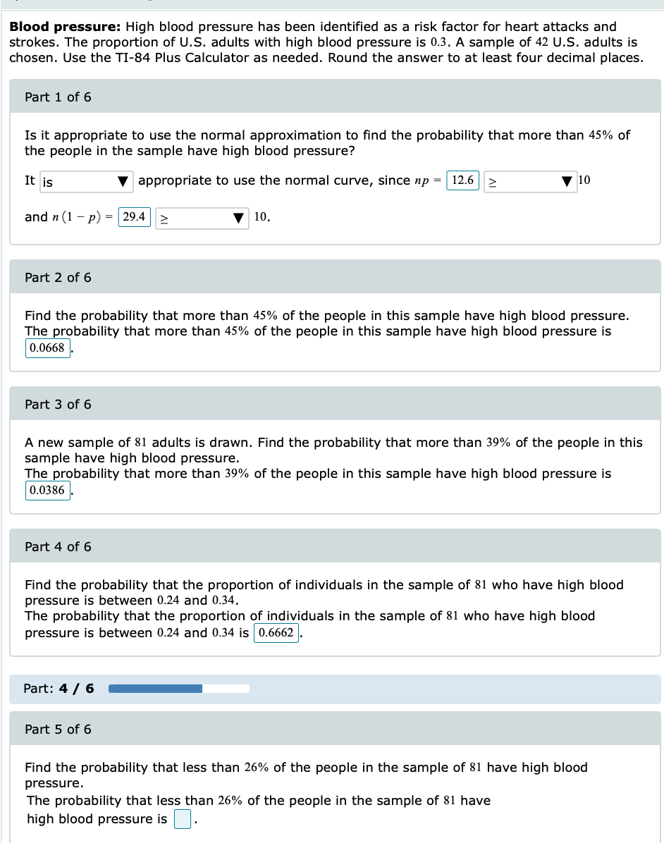 Solved Blood pressure: High blood pressure has been | Chegg.com