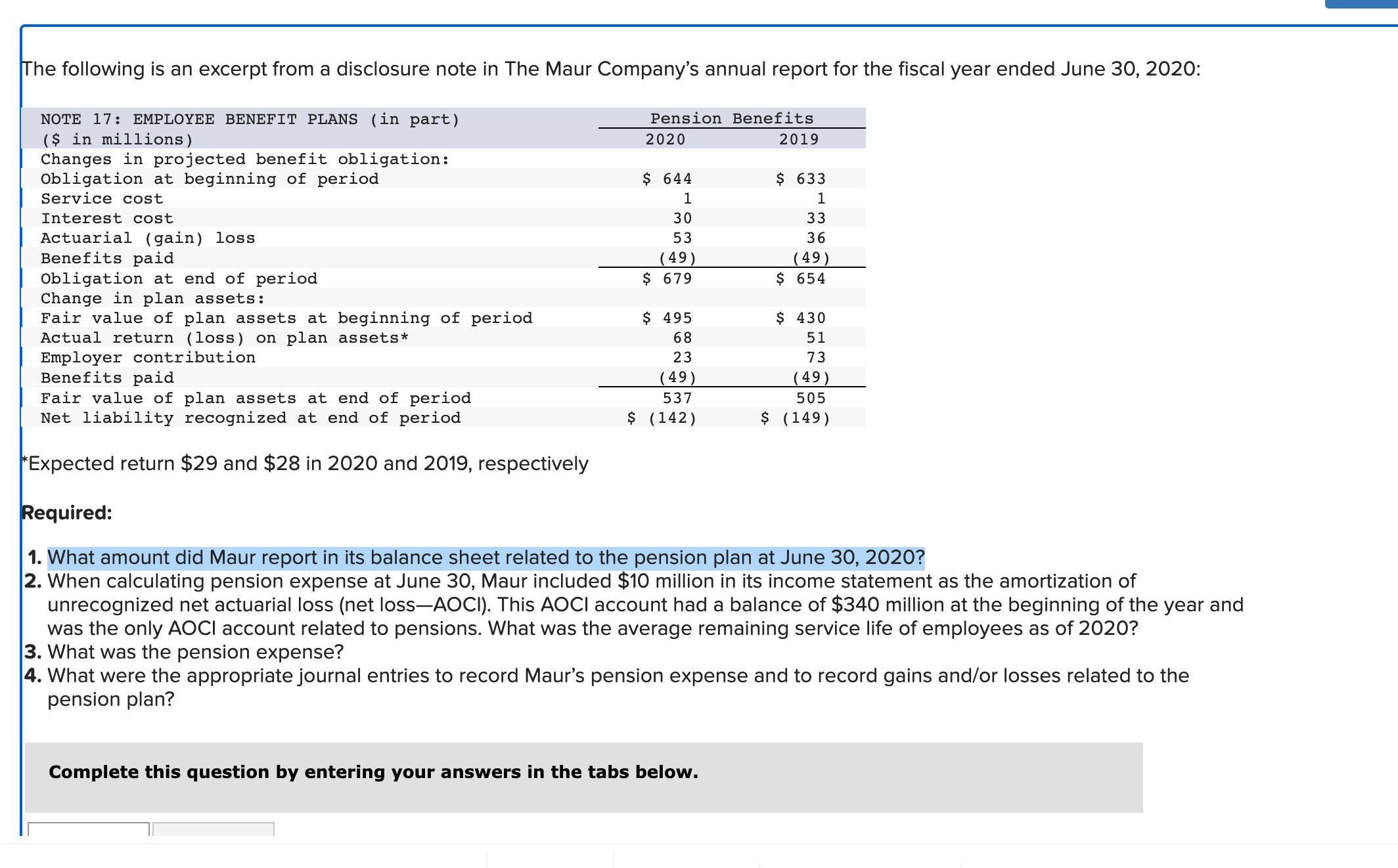 Solved The following is an excerpt from a disclosure note in | Chegg.com