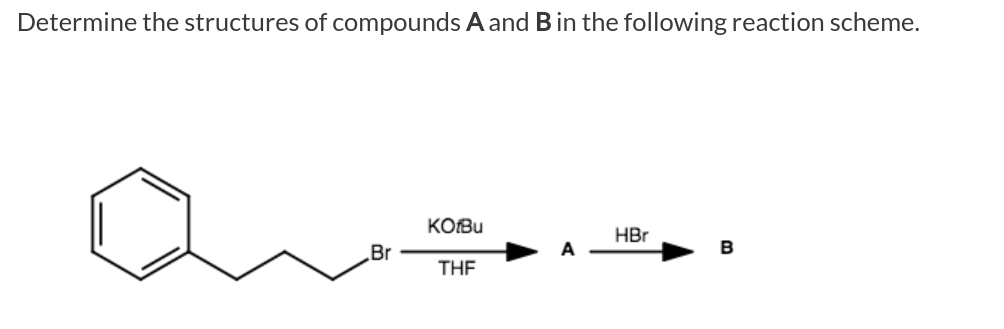 Solved Determine the structures of compounds A and B in the | Chegg.com