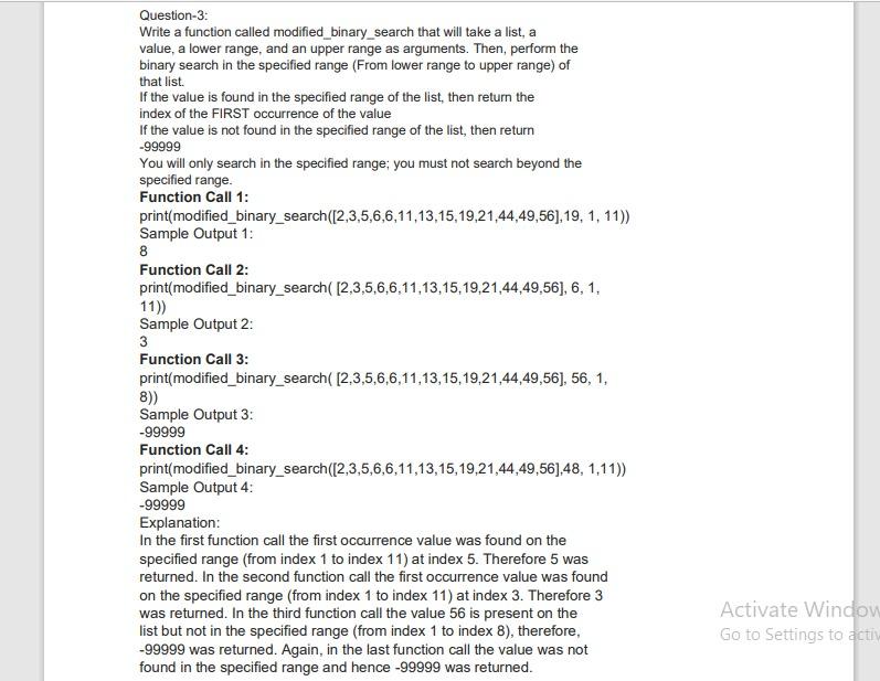 Solved Question-3: Write a function called | Chegg.com