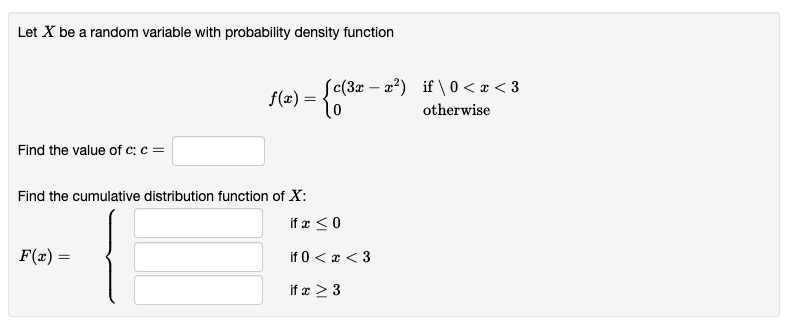 Solved Random Variables:Let X be a random variable with | Chegg.com