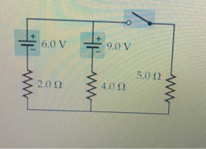 Solved Two Batteries And Three Resistors Are Connected As | Chegg.com