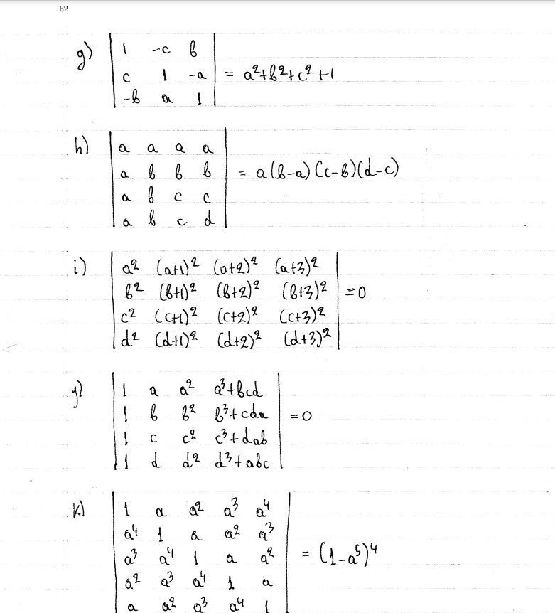 Solved ∣∣1c−b−c1ab−a1∣∣=a2+b2+c2+1∣∣aaaaabbbabccabcd∣∣=a(b−a | Chegg.com