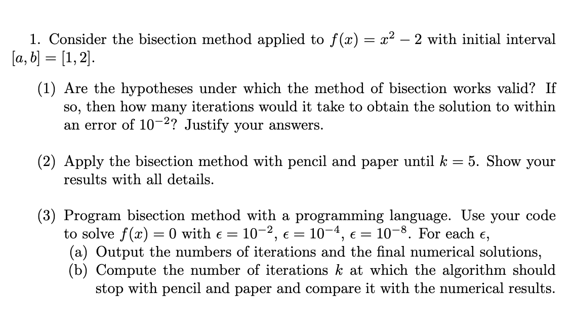 Solved For the Programming portion of this question, it | Chegg.com