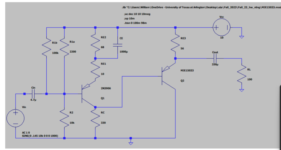 Make an audio amplifier with gain 20 that will drive | Chegg.com