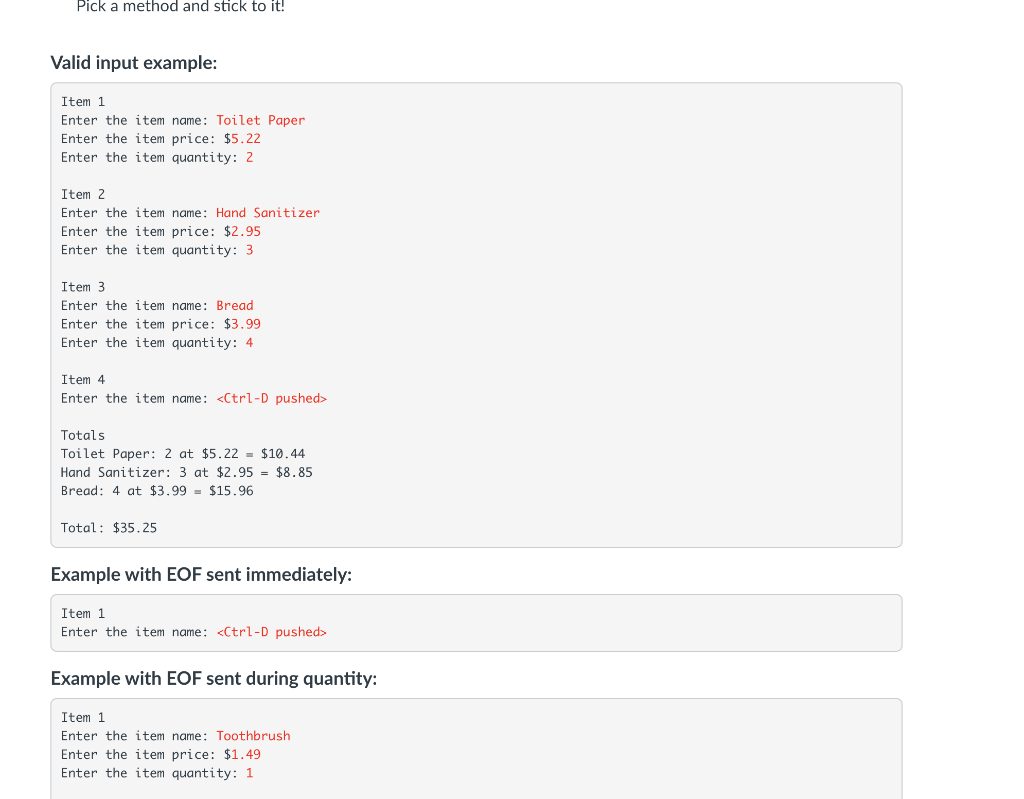 Solved Create a class called Item with the following | Chegg.com
