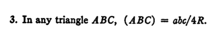 Solved 3. In any triangle ABC, (ABC) abc/4R. | Chegg.com