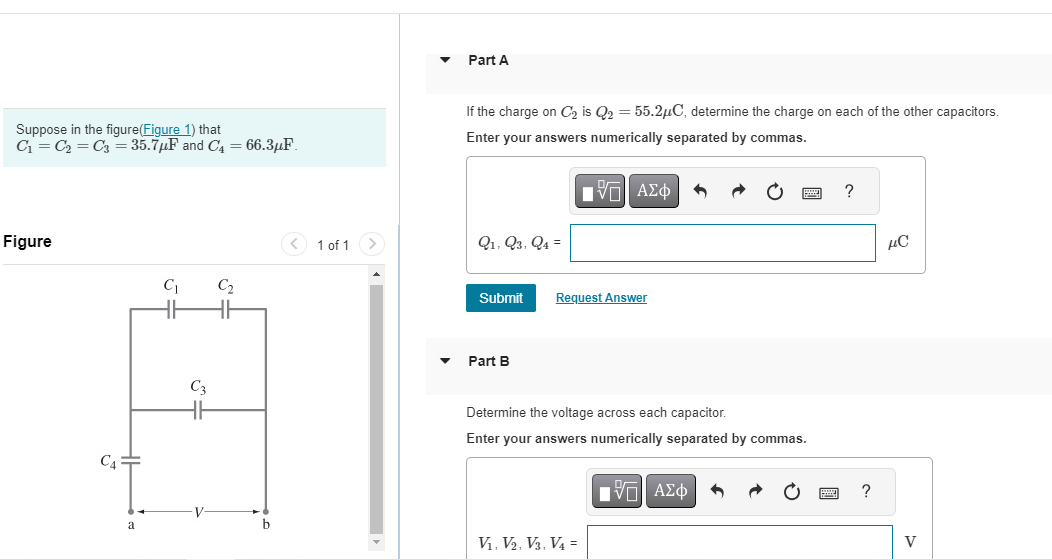 Solved Suppose in the figure(Figure 1) that C1=C2=C3=35.7μF | Chegg.com