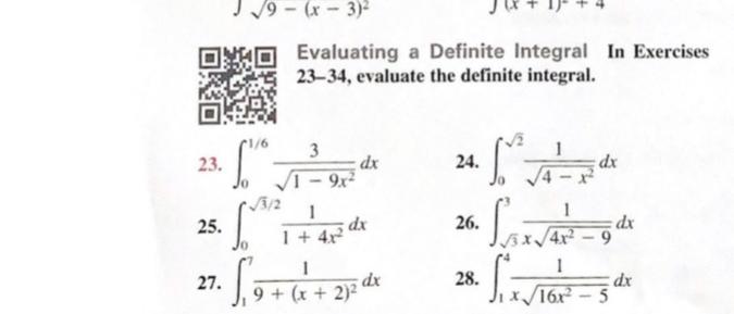Solved 9 - (x - 3) Evaluating a Definite Integral in | Chegg.com