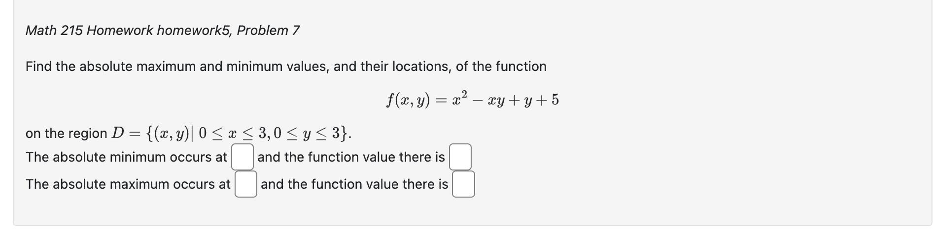 Solved Math 215 Homework Homework5 Problem 3 If Z Chegg Com