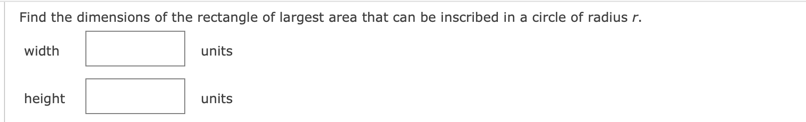 Solved Find The Dimensions Of The Rectangle Of Largest Area | Chegg.com