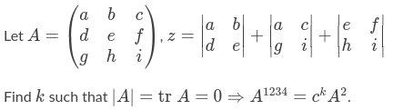 Solved a b C a c e с e f h : ) -- 4 4+681 +41 Let A = |d 9 = | Chegg.com