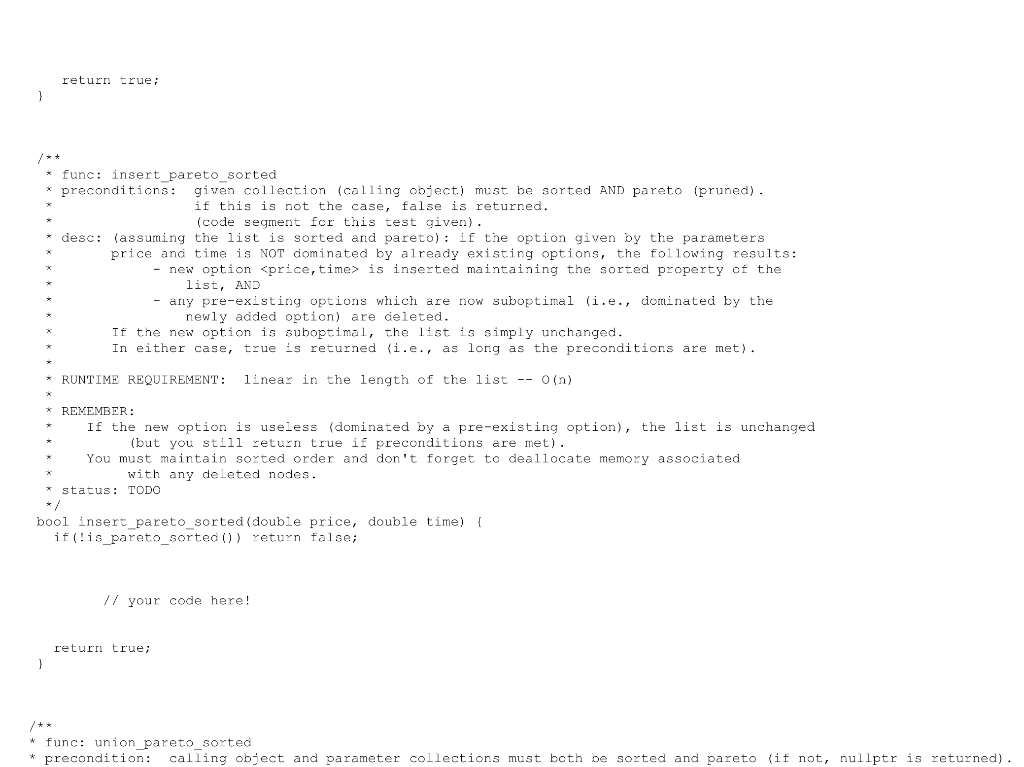 Summary: you have been given a partially implemented | Chegg.com