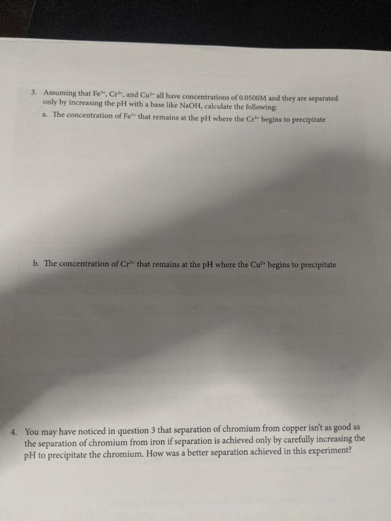 3 Assuming That Fe Cr And Cu All Have Concentr Chegg Com