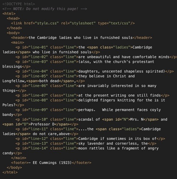 Solved HTML-5 Help! Hello, I am looking for help with the | Chegg.com