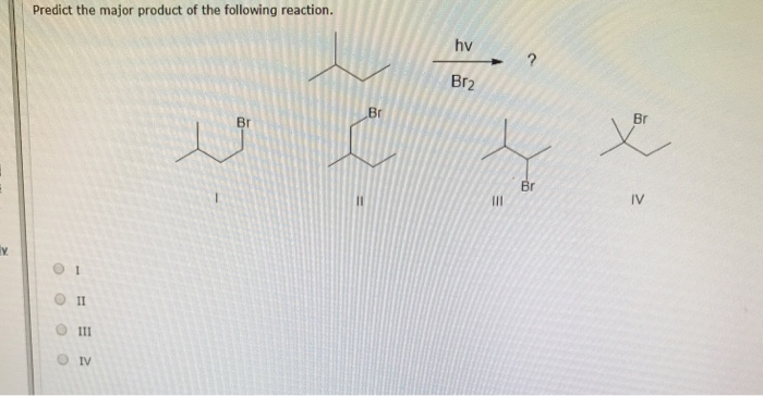 Solved Predict The Major Product Of The Following Reaction. | Chegg.com