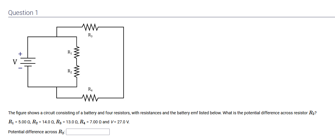 Solved The Figure Shows A Circuit Consisting Of A Battery