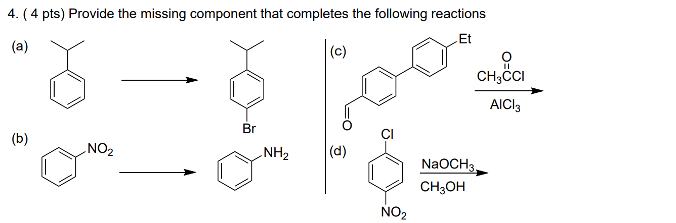 Missing Components Example Solved ( 4 pts) Provide the missing component that | Chegg.com