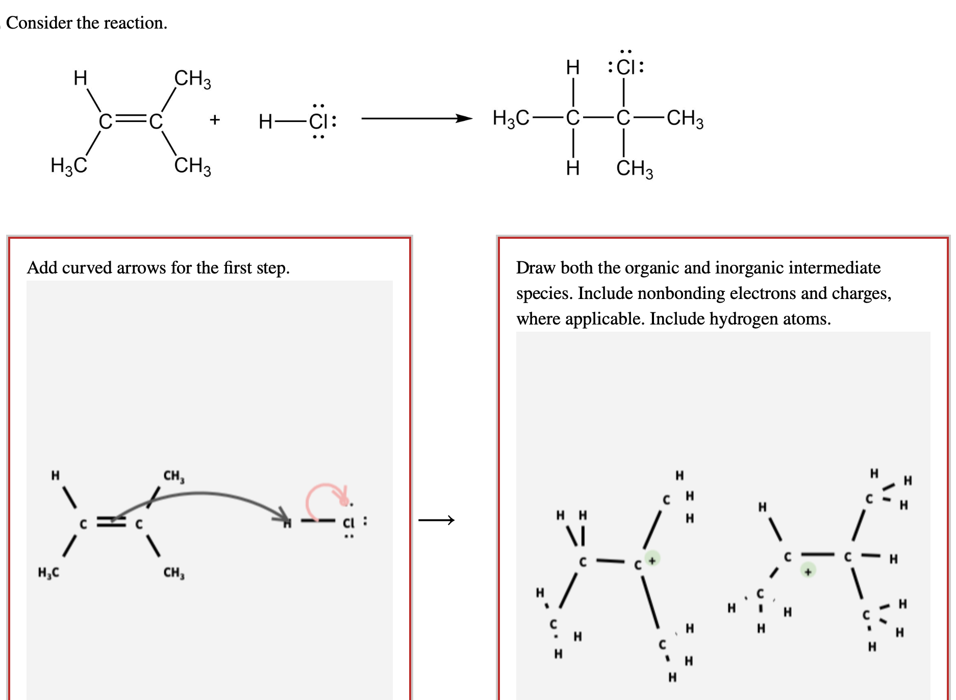 Solved Consider the reaction. Draw both the organic and