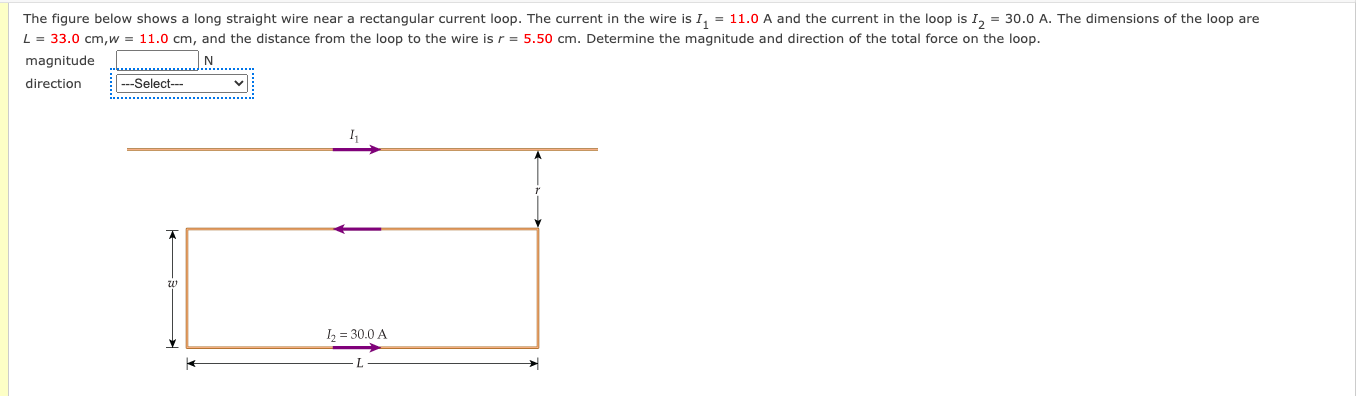Solved The figure below shows a long straight wire near a | Chegg.com