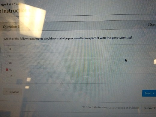 Solved Nov 9 at 9:17:a Instrucio 10 pt Question 3 Which of | Chegg.com