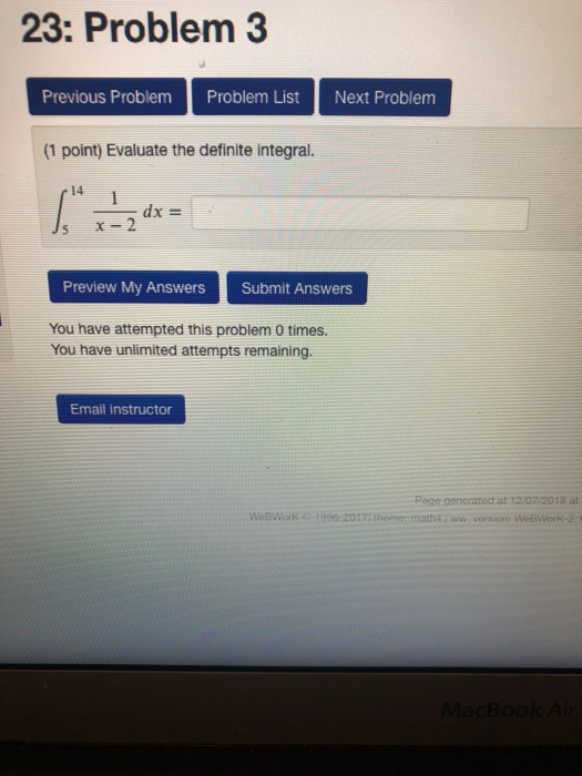 Solved 23: Problem 3 Previous Problem Problem List Next | Chegg.com