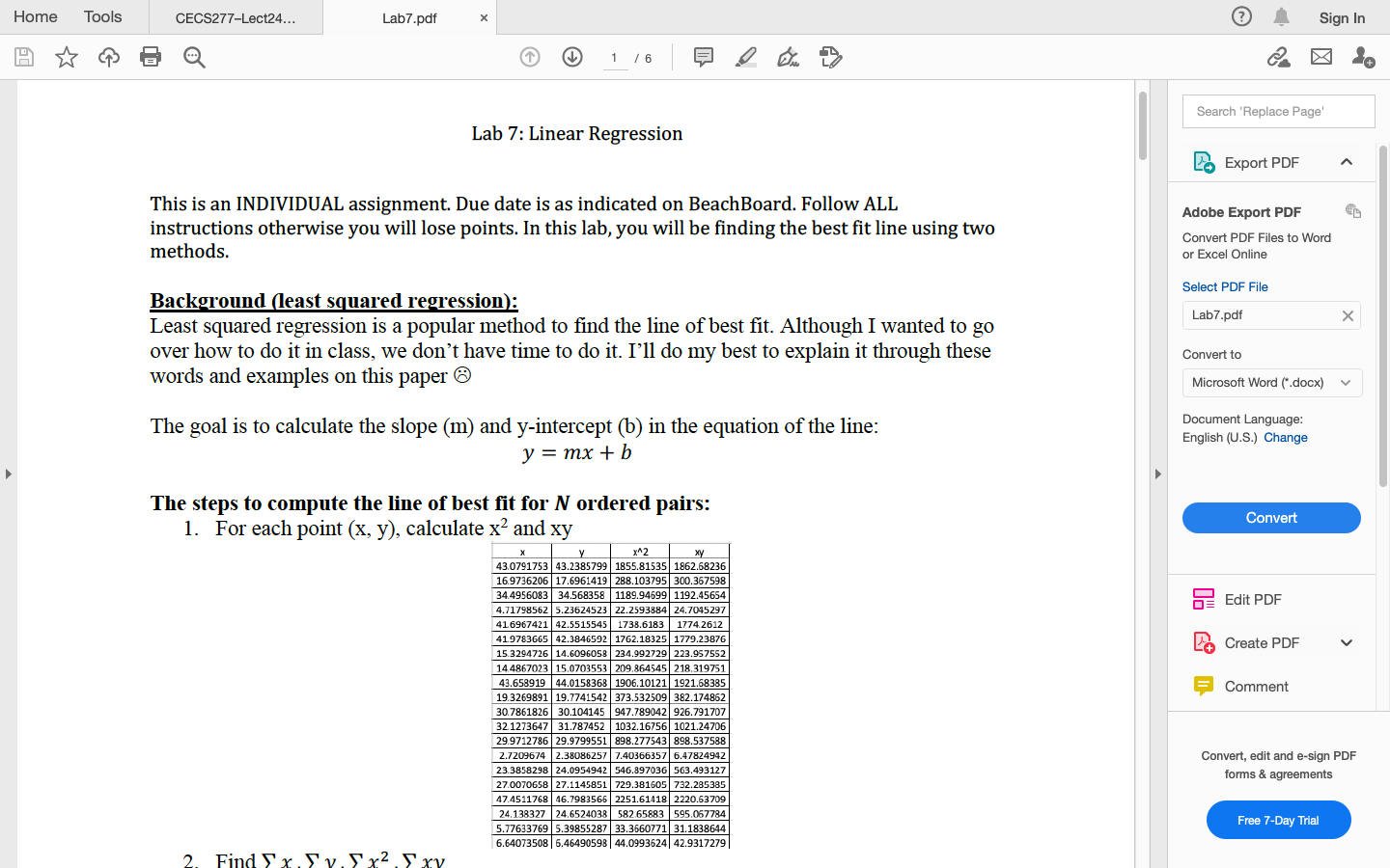 Home Tools CECS277-Lect24...  Sign In 1 / 6 