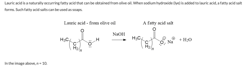 Lauric acid is a naturally occurring fatty acid that | Chegg.com