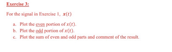 Solved Exercise 1 Write a MATLAB code to plot the following | Chegg.com