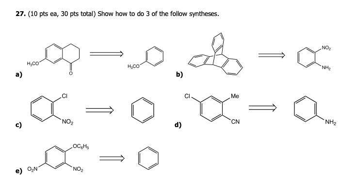 Solved 27. (10 pts ea, 30 pts total) Show how to do 3 of the | Chegg.com