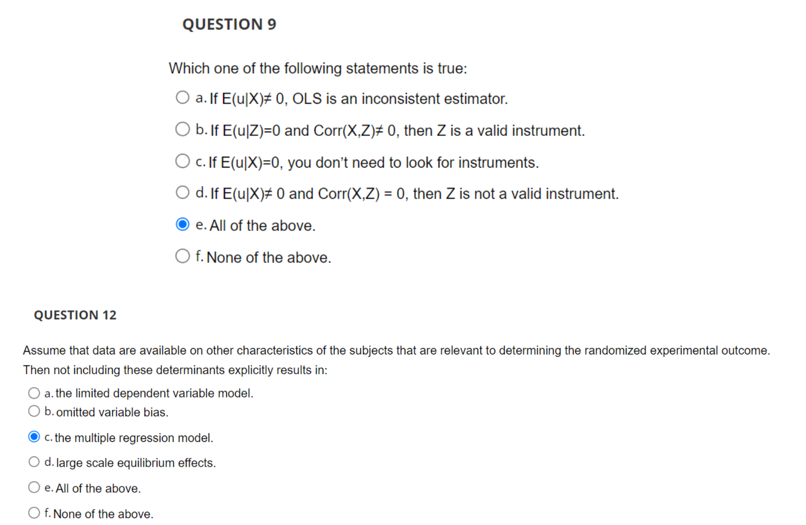 Solved Which One Of The Following Statements Is True: A. If | Chegg.com