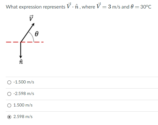 Solved What Expression Represents V N Where V 3 M S Chegg Com