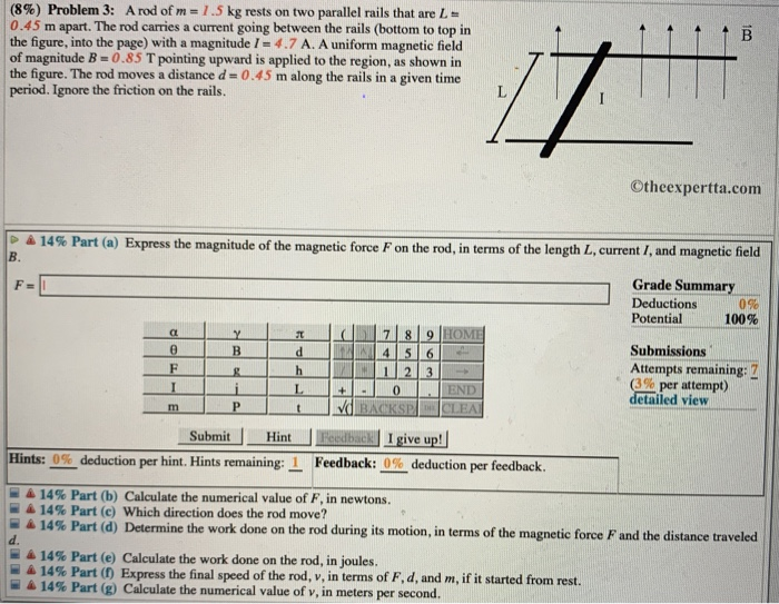 Solved please show all work to each part and final answers. | Chegg.com