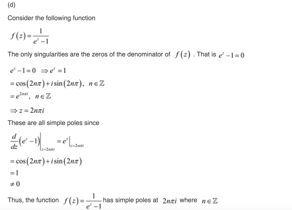 Solved What Was The Purpose Of Taking The Derivative Of E Chegg Com