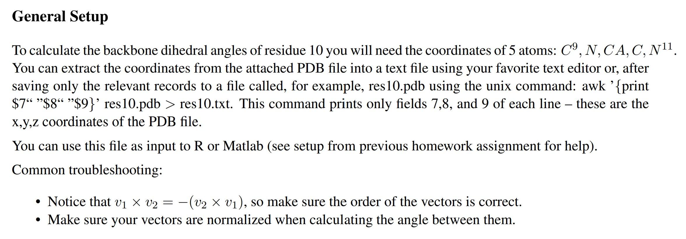 Solved Transformations on Molecules: a. Read the PDB file | Chegg.com