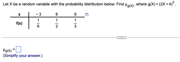 Solved Let X be a random variable with the probability | Chegg.com