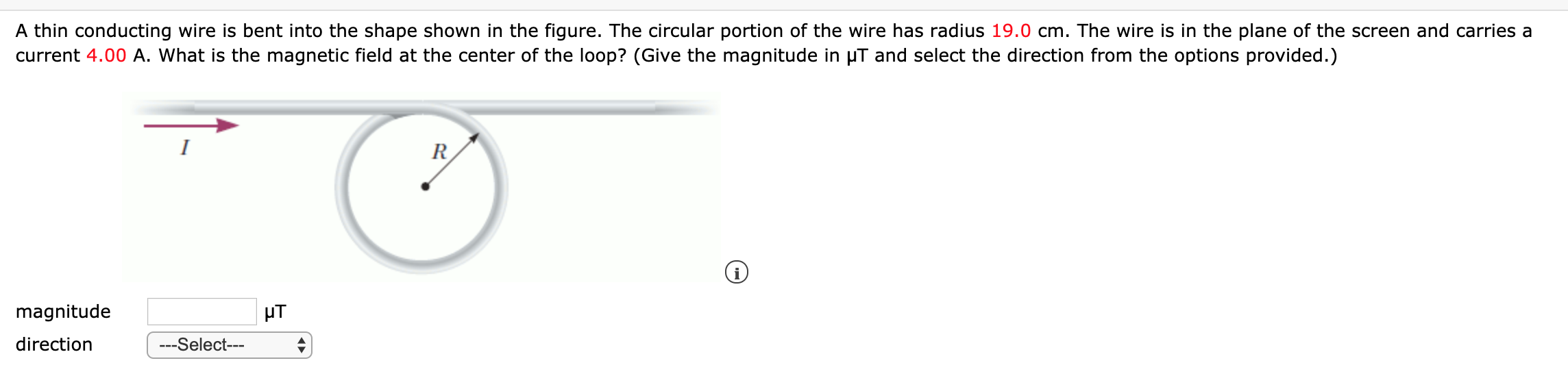 Solved A thin conducting wire is bent into the shape shown | Chegg.com