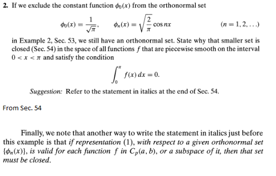 Solved 2 If We Exclude The Constant Function X From Th Chegg Com