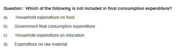 Solved Question : Which of the following is not included in | Chegg.com