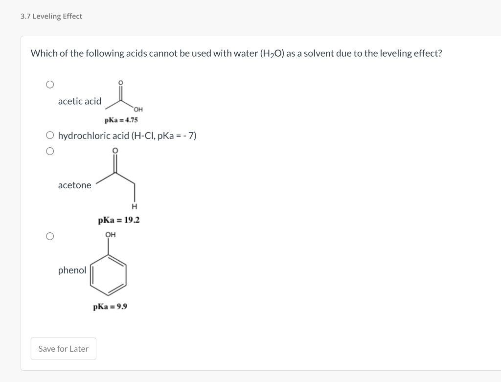 Solved Which of the following acids cannot be used with | Chegg.com