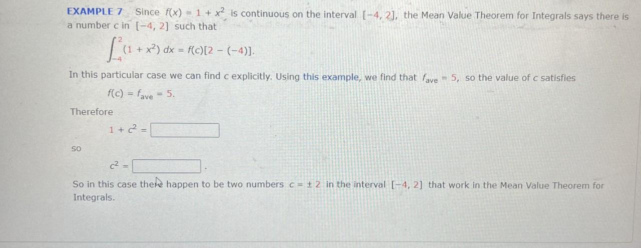 Solved EXAMPLE 7 Since f(x) = 1 + x2 is continuous on the | Chegg.com